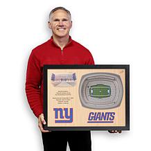 Officially Licensed NFL New York Giants StadiumView 3D Wall Art