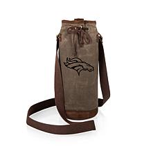 Officially Licensed NFL Picnic Time Waxed Canvas Wine Tote - Denver 