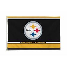 Officially Licensed NFL Pittsburgh Steelers Personalized Banner Flag