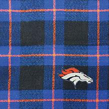 Officially Licensed NFL Plaid Blanket Scarf - Denver Broncos 