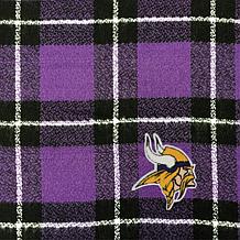 Officially Licensed NFL Plaid Blanket Scarf - Minnesota Vikings 