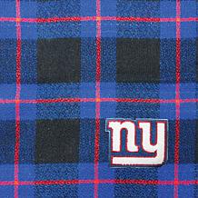 Officially Licensed NFL Plaid Blanket Scarf - New York Giants 