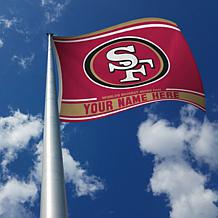 Officially Licensed NFL San Francisco 49ers Personalized Banner Flag