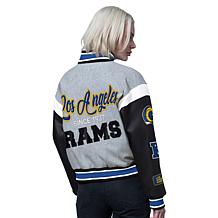 Officially Licensed NFL Starter Women's Cropped Varsity Jacket by Glll