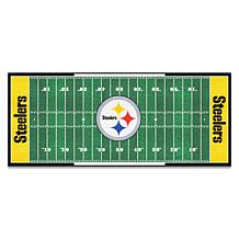 Officially Licensed NFL Steelers Field Runner Mat - 30" x 72"
