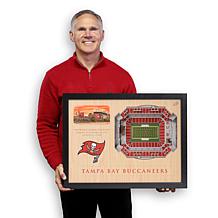 Officially Licensed NFL Tampa Bay Buccaneers StadiumView 3D Wall Art