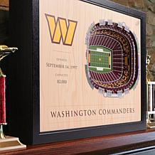 Officially Licensed NFL Washington Redskins StadiumView 3D Wall Art