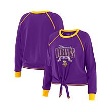 Officially Licensed NFL WEAR by Erin Andrews Tie-Front Long Sleeve Top