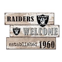 Officially Licensed NFL Las Vegas Raiders 27 Round Rug w/Vintage Logo