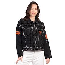 Officially Licensed NFL Men's Faux Leather Varsity Jacket by Glll