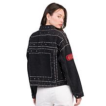 Officially Licensed NFL Women's Denim Studded Jacket by Glll
