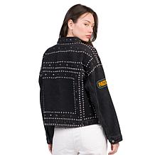Officially Licensed NFL Women's Denim Studded Jacket by Glll