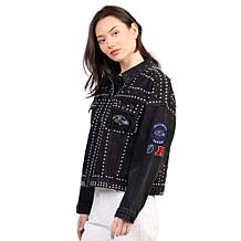 Officially Licensed NFL Women's Denim Studded Jacket by Glll