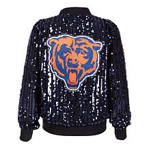 Officially Licensed NFL Women's Sequin Jacket by Cuce