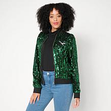 Officially Licensed NFL Women's Sequin Jacket from Fabgating by Cucé