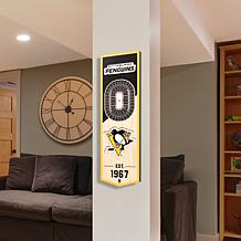 Officially Licensed NHL 6 x 19 3D Stadium Banner - Pittsburgh Penguins