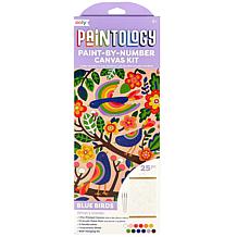 Ooly Paintology Paint-By-Number Canvas Kit - Blue Birds, 25pcs