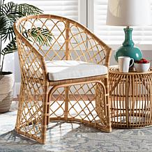 Orchard Natural Rattan Dining Chair with Cushion