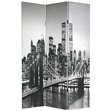 Oriental Furniture New York Scenes 3-Panel Divider