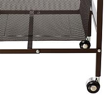 Origami 10-Drawer Rolling Cart with Wood Top