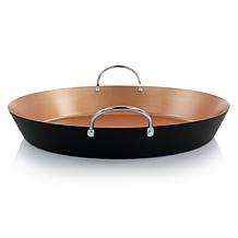 Oster Stonefire Carbon Steel Nonstick 16" Paella Pan, Copper
