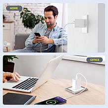 Overtime Fast Charge 20W/18W Dual Port Phone Charger Wall Adapter