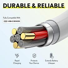 Overtime iPhone 15/Android 20W Charging Bundle w/ 6ft USBC Cable