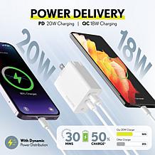 Overtime iPhone 15/Android 20W Charging Bundle w/ 6ft USBC Cable
