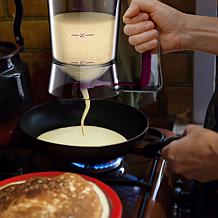 Pancake Batter Dispenser with Measuring Label - No Drip Dispenser