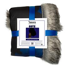 Pardon My Fro 50" x 60" Onyx Faux Fur Throw