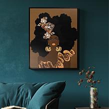 Pardon My Fro Nola 16" x 20" Framed Printed Canvas