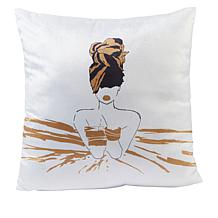Pardon My Fro Oro 18" x 18" Decorative Pillow