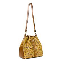 Patricia Nash Belamy Leather Drawstring Bucket Bag