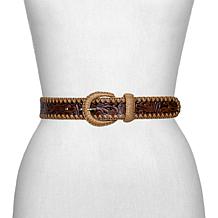 Patricia Nash Calais Floral Design Tooled Leather Belt
