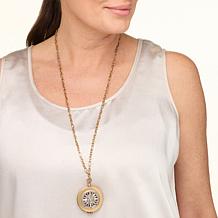 Patricia Nash Compass Compact Necklace