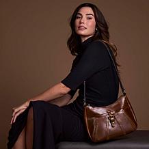 Patricia Nash Ficarra Leather Hobo Bag with Adjustable Strap