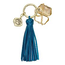 Patricia Nash Leather Tassel Key Fob