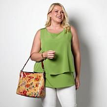 Patricia Nash Lilia Leather Hobo Crossbody with Braided Handle