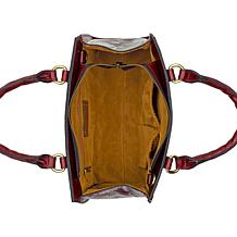 Patricia Nash Salento Top Handle Leather Satchel with Crossbody Strap