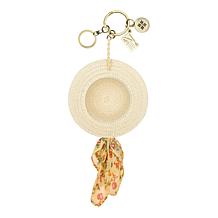 Patricia Nash Sun Hat with Patterned Scarf Handbag Charm