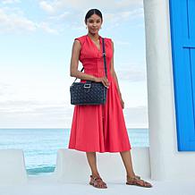 Patricia Nash Vernetta Woven Denim Crossbody