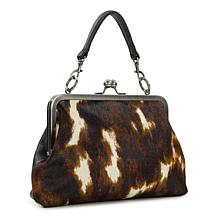Patricia Nash Vione Cavalino Haircalf Leather Frame Bag