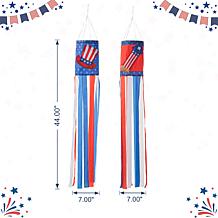 Patriotic Americana Hat and Firecracker Windsocks