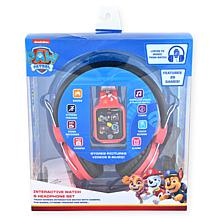 Paw Patrol Unisex Child Smart Watch and Headphone Set - Red
