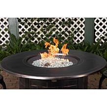 Perissa Woven Round Aluminum LPG Fire Pit
