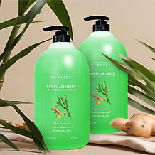 Perlier Bamboo & Ginger 1L Bath and Shower Gel 2-pack