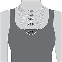 Personalized Name Wrapped Iridescent Heart Necklace