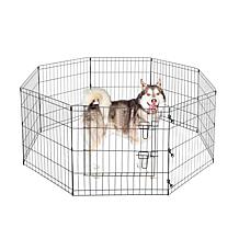 Pet Adobe Folding Pet Playpen - 8 Panels with Door