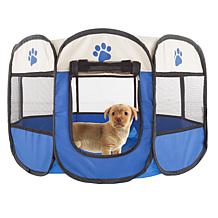 Pet Adobe Portable Pop-Up Pet Playpen - Blue (26.5")