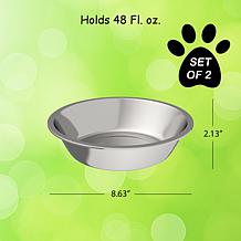 Pet Adobe Stainless Steel Hanging Bowls - Set of 2